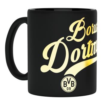Borussia Dortmund BVB Tasse mit Metallic Schriftzug 300 ml